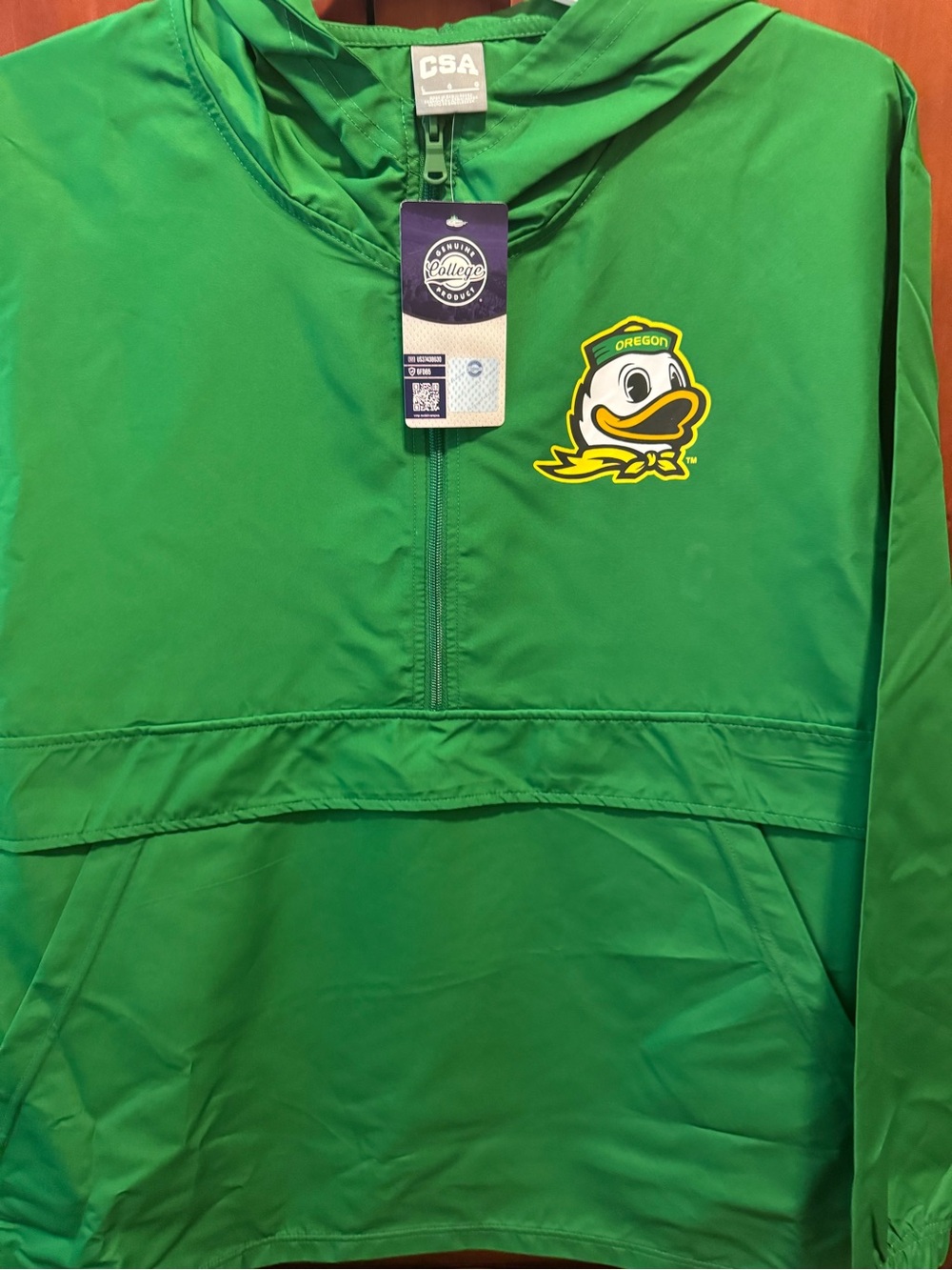 NWT! Official NCAA Official Men’s Oregon Ducks Green windbreaker jacket Large